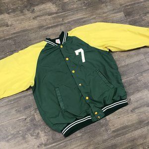 Vintage 70'S Russell Athletic Jacket Sioux City, IA Satin Ringer Men‎ Size Large